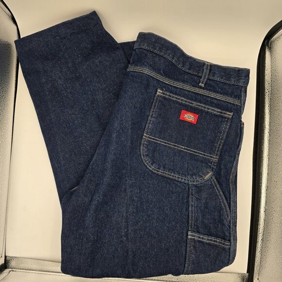 Dickies Men's Carpenter Jeans 44x29 Relaxed Fit Blue Denim Wash Pants NWOT - Picture 1 of 7